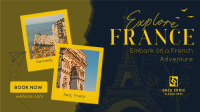 French Adventure Facebook Event Cover Design