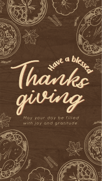 Blessed Thanksgiving TikTok Video Image Preview