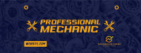 Professional Auto Mechanic Facebook Cover Image Preview