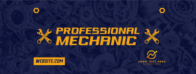 Professional Auto Mechanic Facebook cover Image Preview