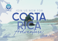 Welcome To Costa Rica Postcard Image Preview