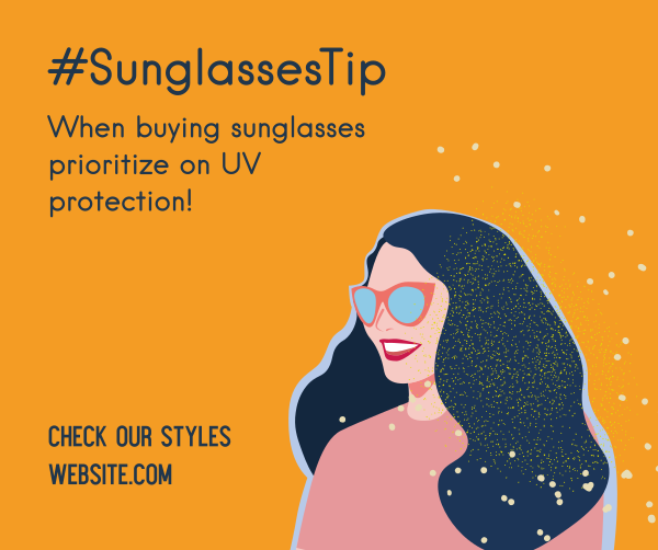 Summer Sunglasses Tip  Facebook Post Design Image Preview