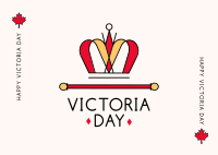 Victoria Day Crown Postcard Design