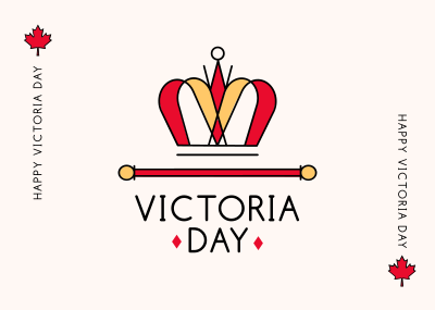 Victoria Day Crown Postcard Image Preview
