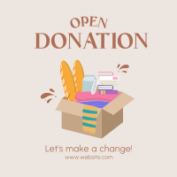 Open Donation Instagram Post Image Preview