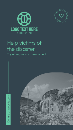 Help Disaster Victims Instagram story Image Preview