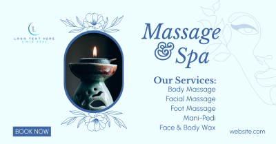 Spa Available Services Facebook ad Image Preview