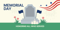 Memorial Day Tombstone Twitter Post Image Preview