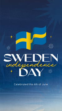 Modern Sweden Independence Day Instagram reel Image Preview