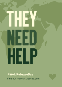They Need Help Poster Design