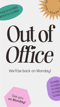 Out of Office Facebook Story Design