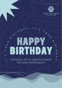 Liquid Birthday Promo Poster Image Preview