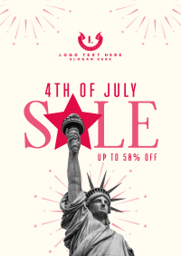 4th of July Sale Poster Image Preview