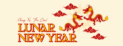 Happy Lunar New Year Facebook cover Image Preview