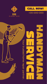 Handyman Service Facebook Story Design