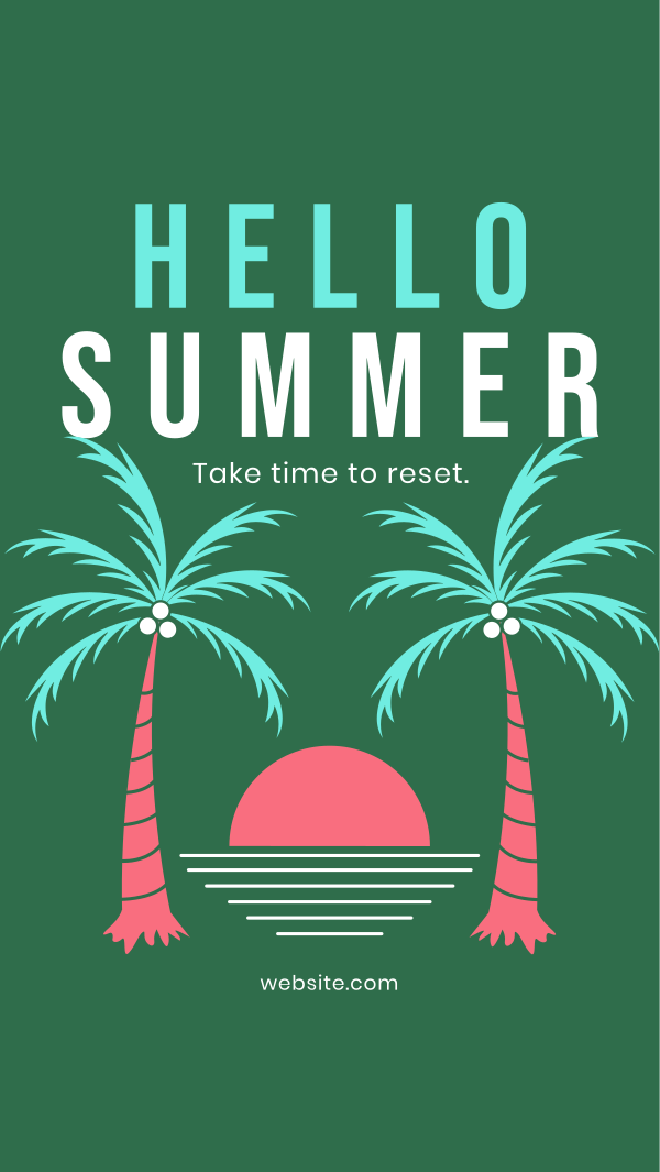 Time For Summer Instagram Story Design Image Preview