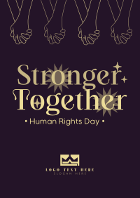 Stronger Together this Human Rights Day Poster Image Preview