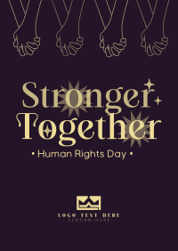 Stronger Together this Human Rights Day Letterhead | BrandCrowd ...