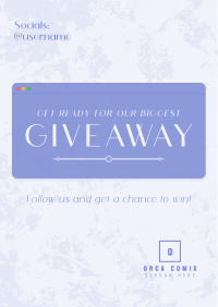 Elegant Sleek Giveaway Poster Image Preview