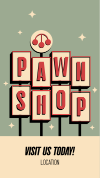 Pawn Shop Retro Facebook Story Design