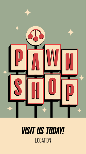 Pawn Shop Retro Facebook story Image Preview