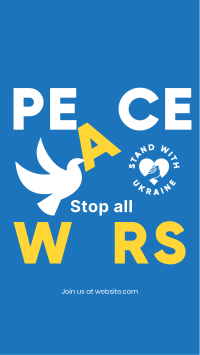 Peace For Ukraine  Facebook Story Design
