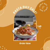 Pasta Day Sale Instagram Post Design