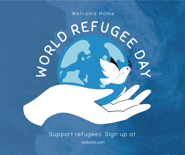 Refugee Earth Facebook Post Design Image Preview