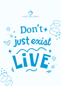 Live Positive Quote Poster Image Preview
