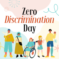 Zero Discrimination Instagram Post Design