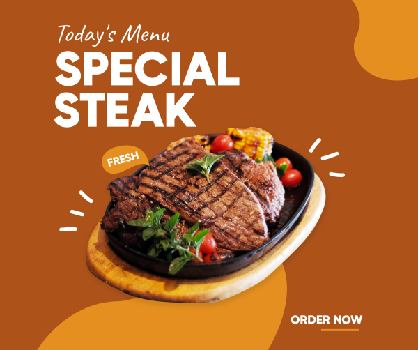 Special Steak Facebook Post Design Image Preview