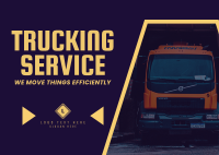 Trucking & Logistics Postcard Design