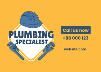 Plumbing Specialist Postcard Image Preview