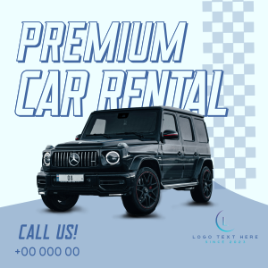 Premium Car Rental Instagram post Image Preview