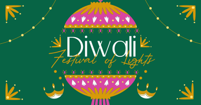 Diwali Festival Celebration Facebook ad Image Preview