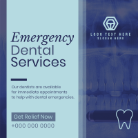 Corporate Emergency Dental Service Instagram Post Design