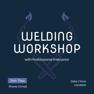 Welding Tools Workshop Instagram post Image Preview