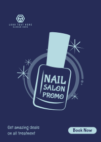 Nail Salon Discount Poster Design