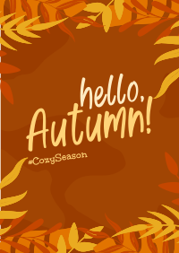 Hello Cozy Season Flyer Image Preview