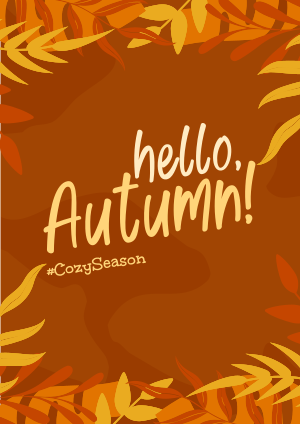 Hello Cozy Season Flyer Image Preview