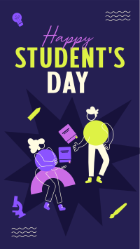 Student Geometric Day Instagram story Image Preview