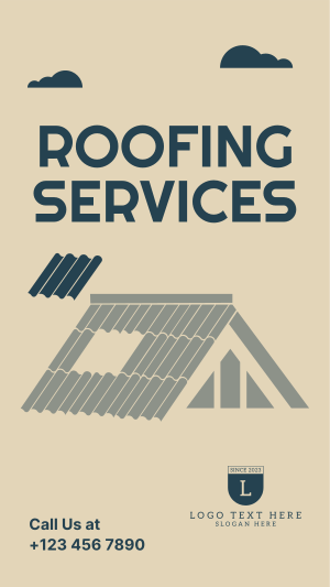 Residential Roof Repair Instagram story Image Preview