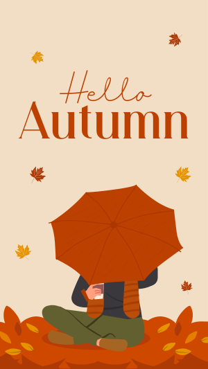 Hello Autumn Greetings Instagram story Image Preview