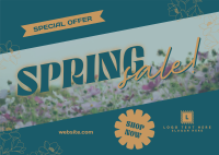 Spring Sale Postcard Design