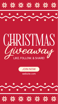 Christmas Giveaway Promo Instagram reel Image Preview