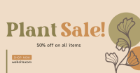Artistic Plant Sale Facebook ad Image Preview
