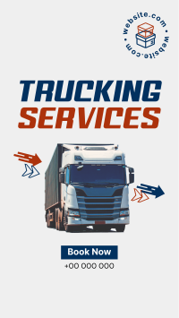Moving Trucks for Rent Facebook Story Design