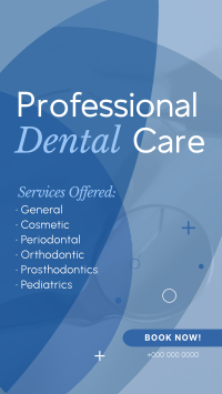 Professional Dental Care Services Facebook Story Image Preview