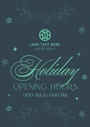 Elegant Holiday Opening Poster Image Preview