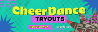 Quirky Cheerleading Tryouts Twitter Header Design